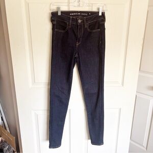 American Eagle Outfitters Women’s Dark Wash Skinny Jeans Size 4 Regular